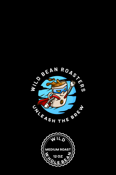 Wild Bean Roasters Untamed Full Caffeine Medium Roast Whole Bean Coffee, 12 oz