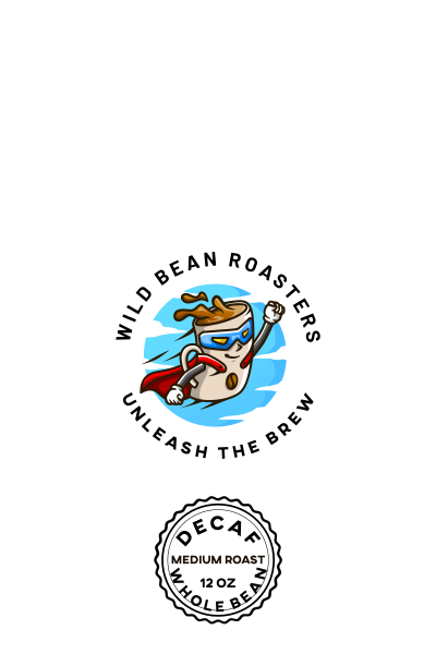 Wild Bean Roasters Decaf Whole Bean Medium Roast, 12 oz